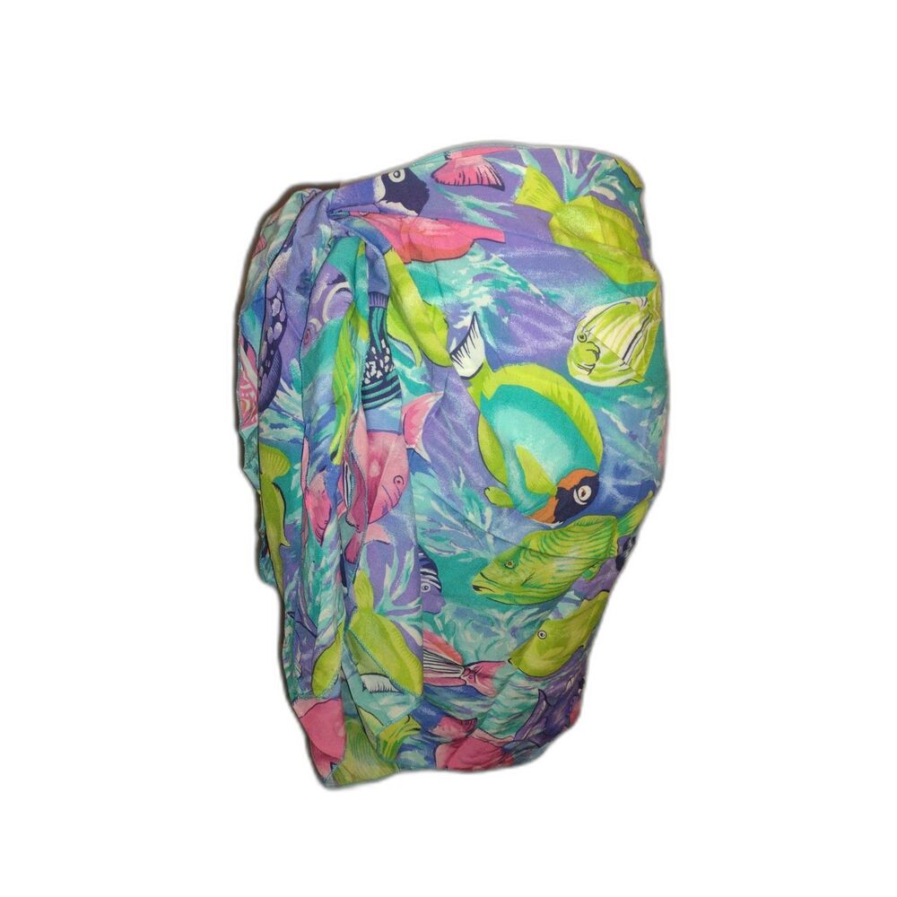 Diane von Furstenberg (DVF) Tropical Fish Print Sarong - Vacation Beach Cruise